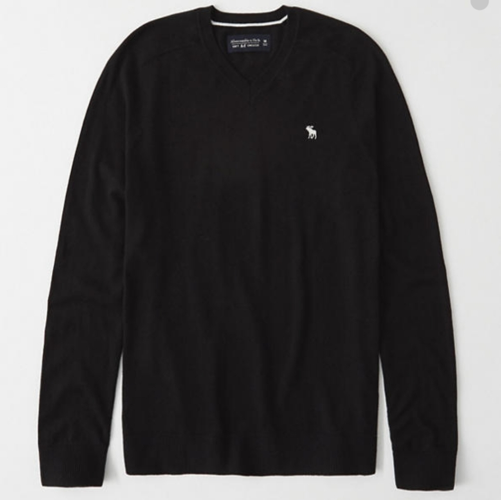 Abercrombie Cashmere V-Neck men's sweater L - Picture 8 of 9